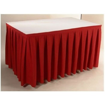 Table Skirting (red) Per ft
