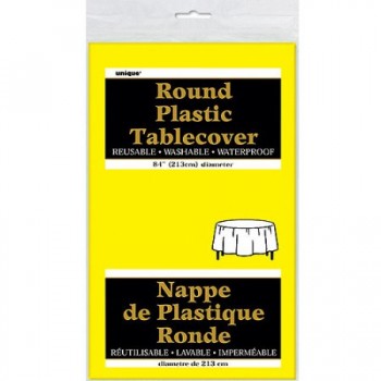 84″ Rd Plastic Tablecover –...