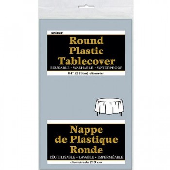 84″ Rd Plastic Tablecover –...