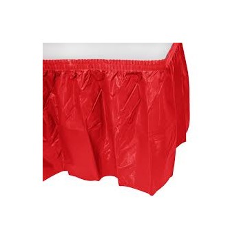 Table Skirting Plastic – Red