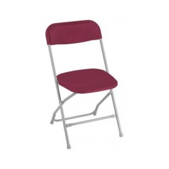 Burgundy Folding Chair